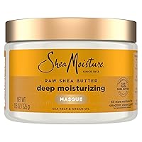 Vista 1 de SheaMoisture Máscara de Hidratación Profunda de Mantequilla de Karité Cruda para Cabello Rizado Mantequilla de Karité Cruda Acondicionador Profundo