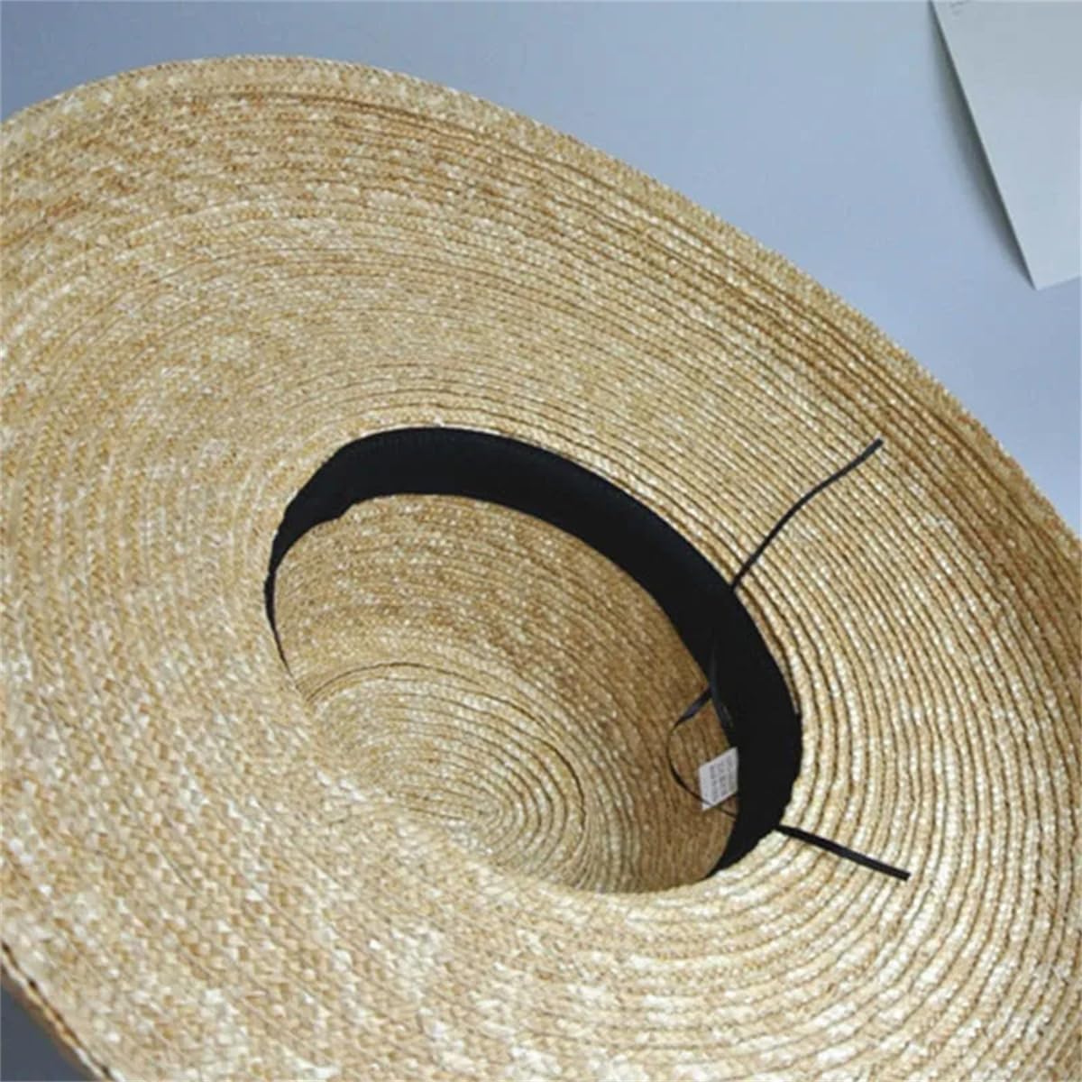 Sombrero De Verano para Mujer, Sombrero De Paja De ala Ancha De 15 Cm, Sombrero De Playa, Sombrero con Pantalla De Lámpara, Sombrero De Boda para Dama De Honor