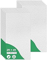 Vista 8 de Azulejos de techo profesionales impresos de 2 x 2 pies, panel de techo de PVC de 24 x 24 pulgadas, impermeable, lavable y resistente al fuego, PVC