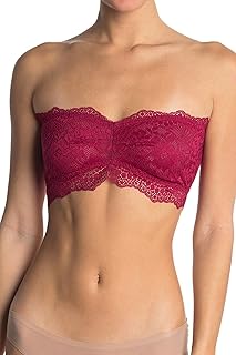 Free People Womens Lacey Looks Bandeau Bra, Red S