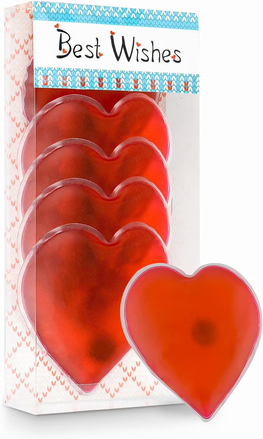 NWK Reusable Instant Hand Warmer Gel Heat Packs Body Warmer with Gift Packaged 2025 Christmas White Elephant Stocking Stuffers Gifts 6pack