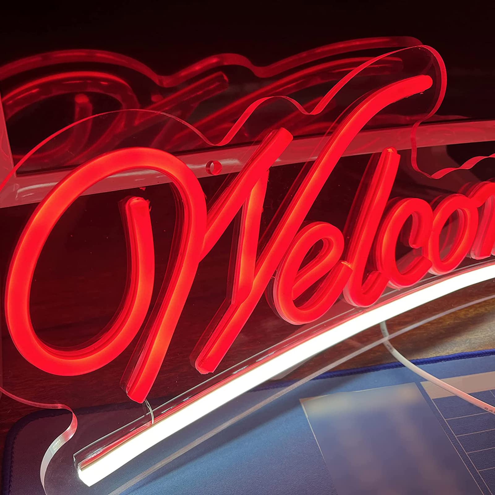 Insegna al scritte neon personalizzata, scritta led personalizzabile insegna luminosa per da parete decorazione camera da letto matrimonio compleanno festa negozio nome luci logo regalo