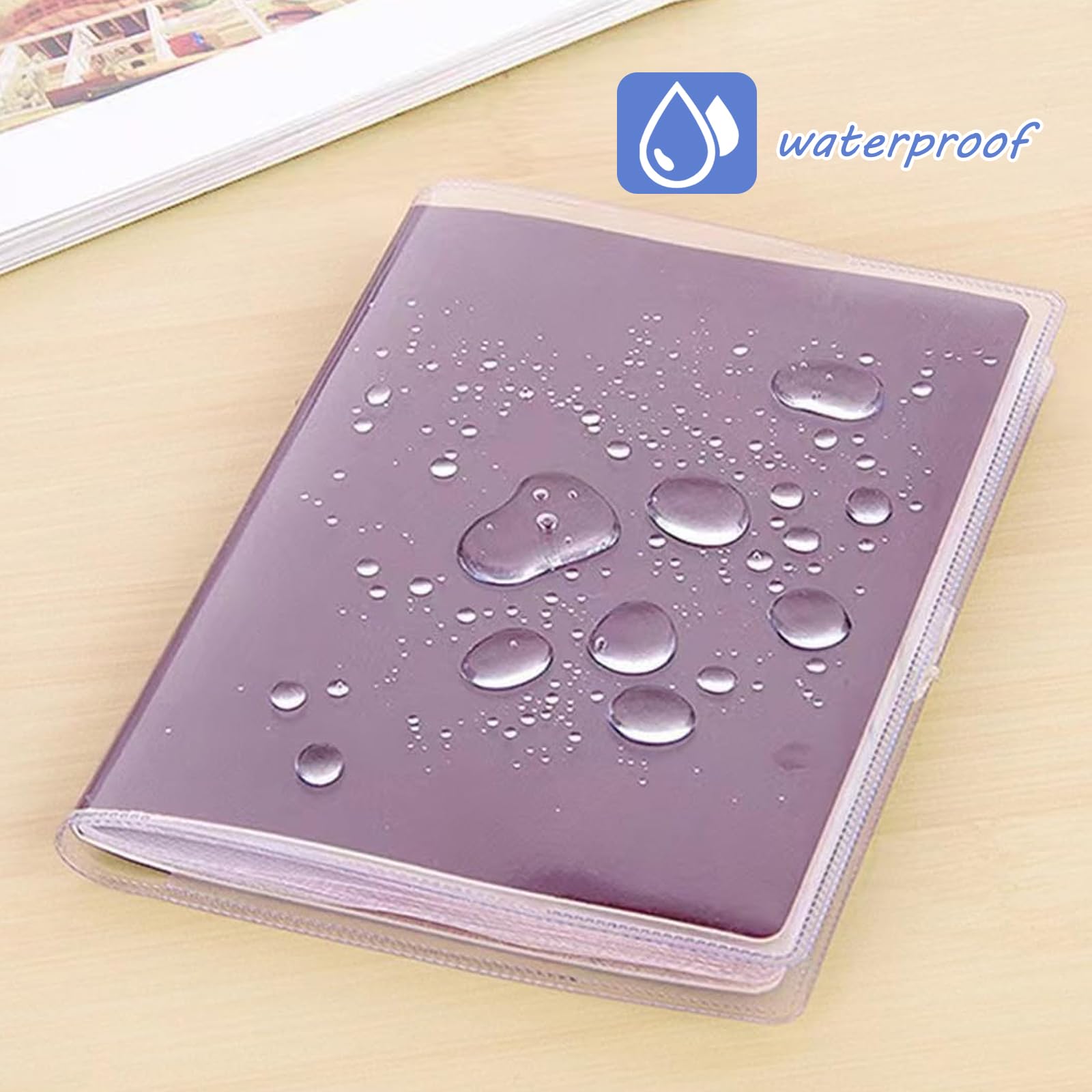 4pcs Custodie per passaporto trasparenti,Custodie protettive per passaporto,Custodia per passaporto per il nuovo passaporto,Cover passaporto en plastica,Impermeabile,Antistrappo,19x13.5CM