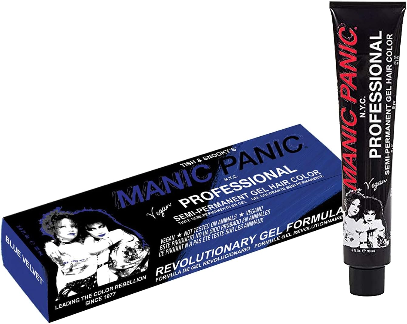 Manic Panic Professional Gel Semi-Permanent Hair Color, Blue Velvet