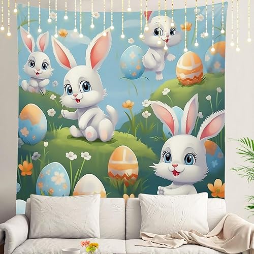 Miniatura 51 de Shrahala Tapiz de pared de acuarela desgastado, elegante pintura para colgar en la pared, tapiz grande decorativo de fibra de poliéster, dobladillo