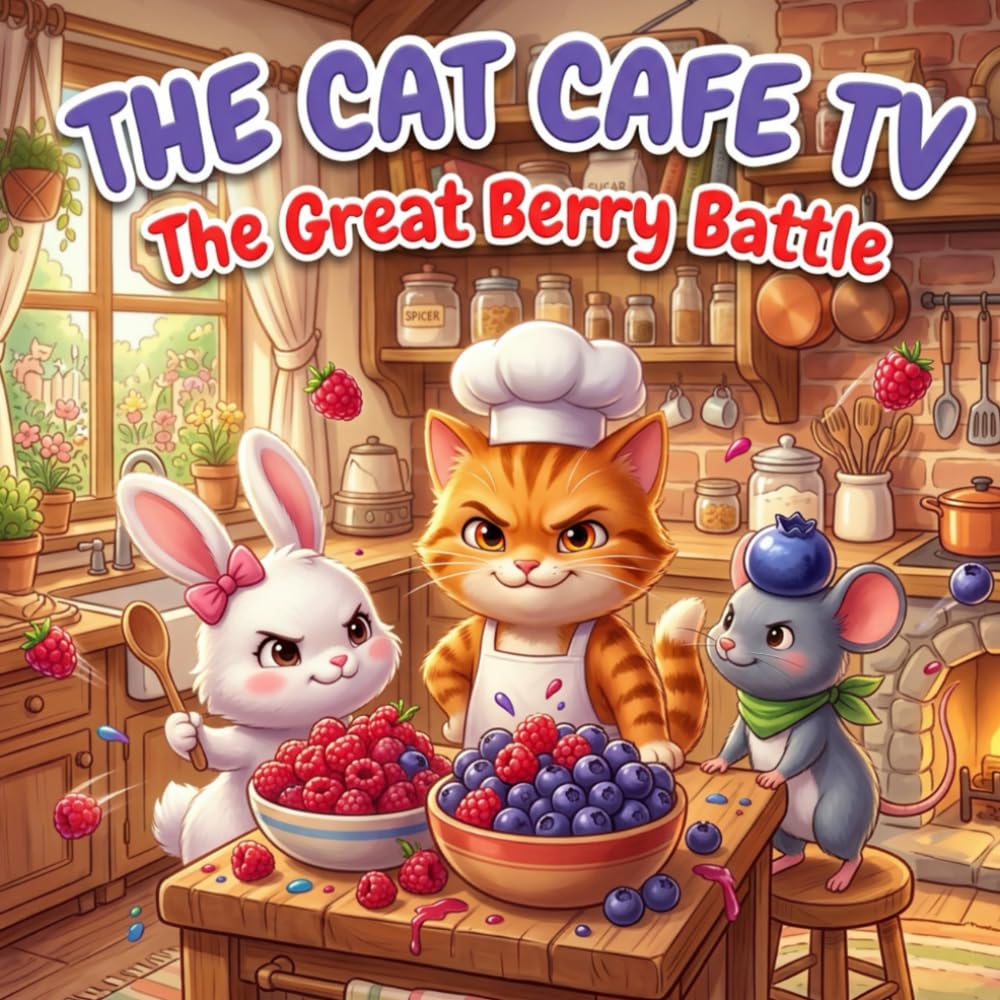 Cat Cafe TV: The Great Berry Battle: A Hilarious Food Fight Adventure Featuring Jasper the Orange Chef Kitten