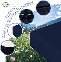 Vista 4 de Ali King Sábanas de Conexión a Tierra - Tamaño Full XL, Algodón Suave con Fibra de Plata, Bolsillo Profundo de 15'', Sábanas Ajustables de Conexión