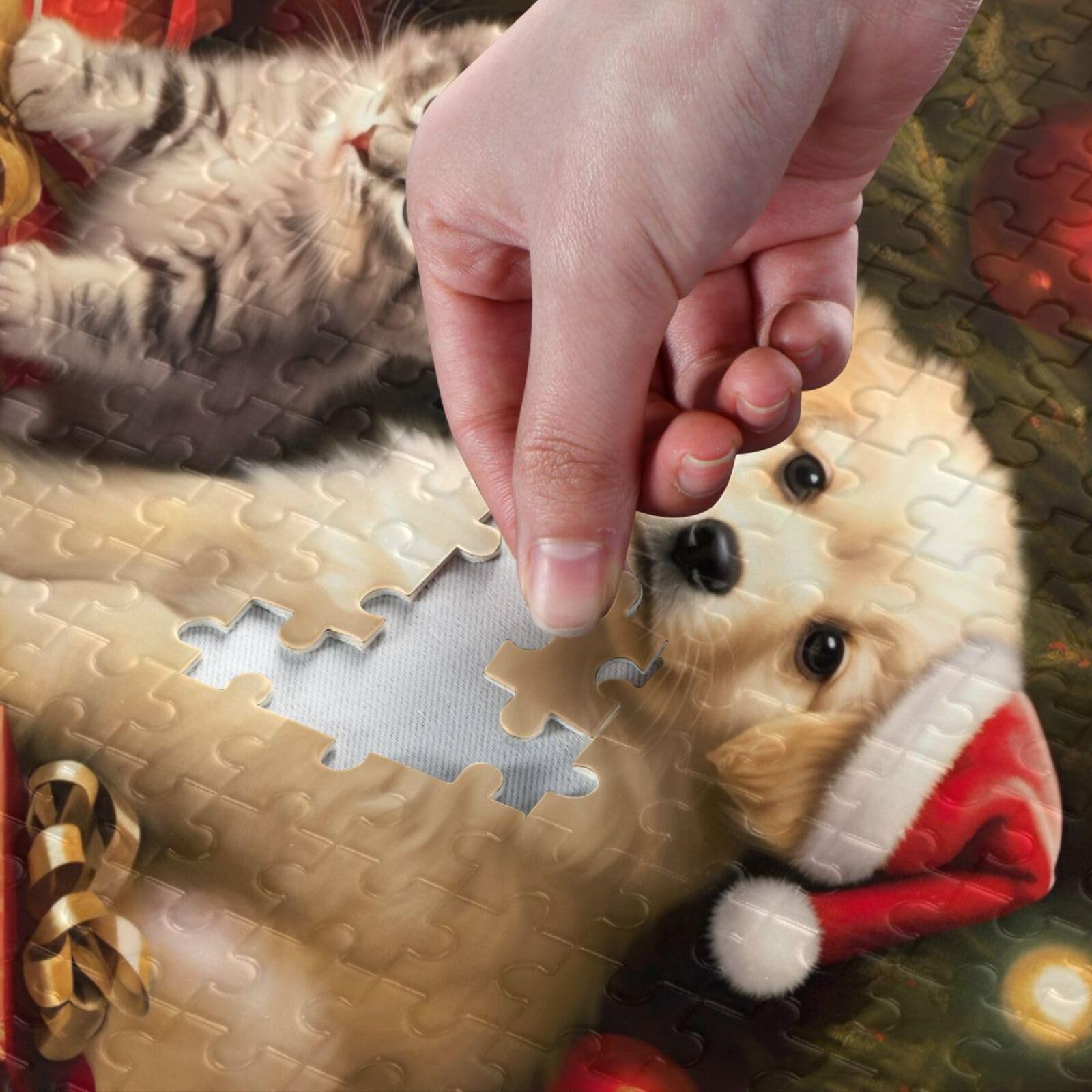 PICKFORU 1000-Piece Dog Puzzle For Adults – Yorkshire Terrier Travel Theme Jigsaw Challenge - View #6