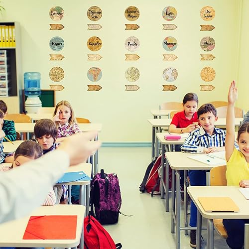 Miniatura 7 de Travel The Map - Juego de tablón de anuncios para el aula, ayudantes de aula, gráficos para ayudantes del profesor, pizarra para decoración de pared