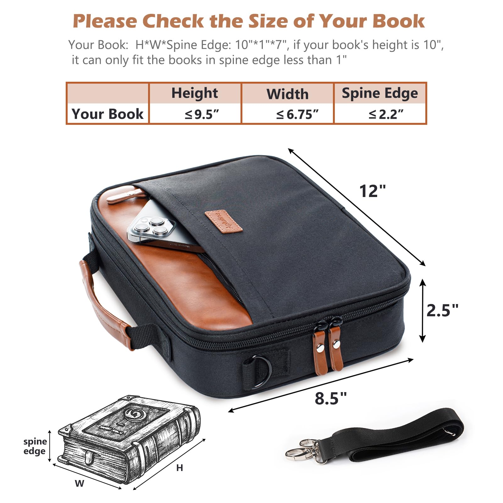 Aplufine Bible Cover For MenBible Case For WomenMedium