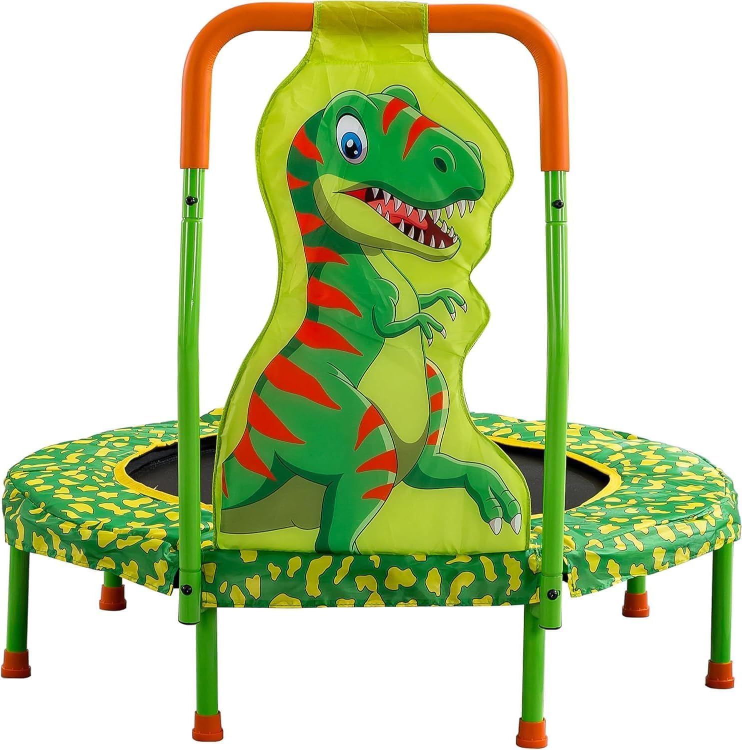 SSLine 36 inch Kids Small Baby Toddler Trampoline with No-Gap Spring Design, Mini Trampoline with Handle Bar and Safety Padded Cover, Indoor Outdoor Fun for Kids