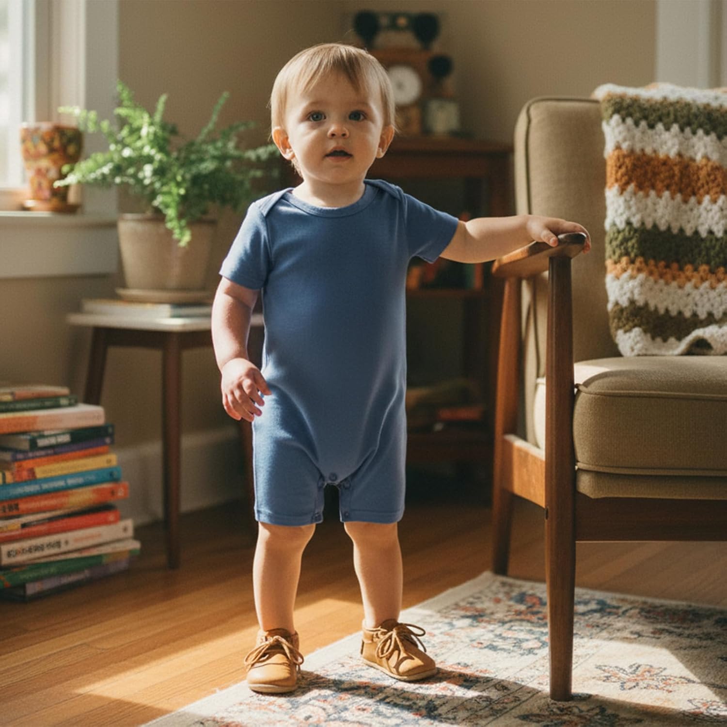 Baby Boys Girls Clothes Newborn 3-pack Romper Solid Short Sleeve One Piece Jumpsuit Infant Summer Spring Outfits - Image 3