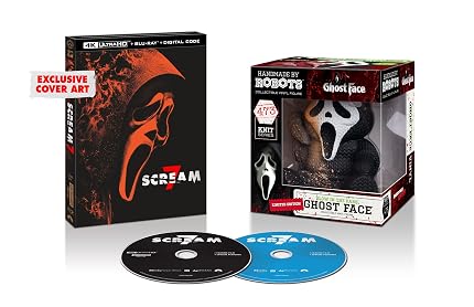 SCREAM 7 Amazon Exclusive 4K UHD Steelbook with Collectible Ghostface Vinyl Figure from Alliance