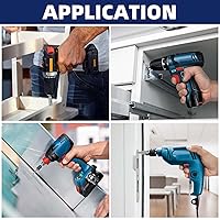 Vista 5 de MewuDecor Tornillos de chapa autoperforantes con punta de taladro, acero inoxidable 410, 20 unidades #14 x 4 (3/4 a 4 pulgadas)