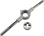 HFS (R) Metric and SAE Standard Tap and Die Rethread Set Rethreading Kit for Cutting External and Internal Threads (40 PCS)