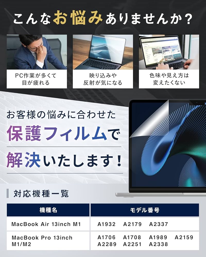 T’s さん専用❗️ MacBookAir 付属品・フィルム・スタンド・専用ケ Amazon.co.jp: 【日本製】ブルーライトカット アンチグレア MacBook