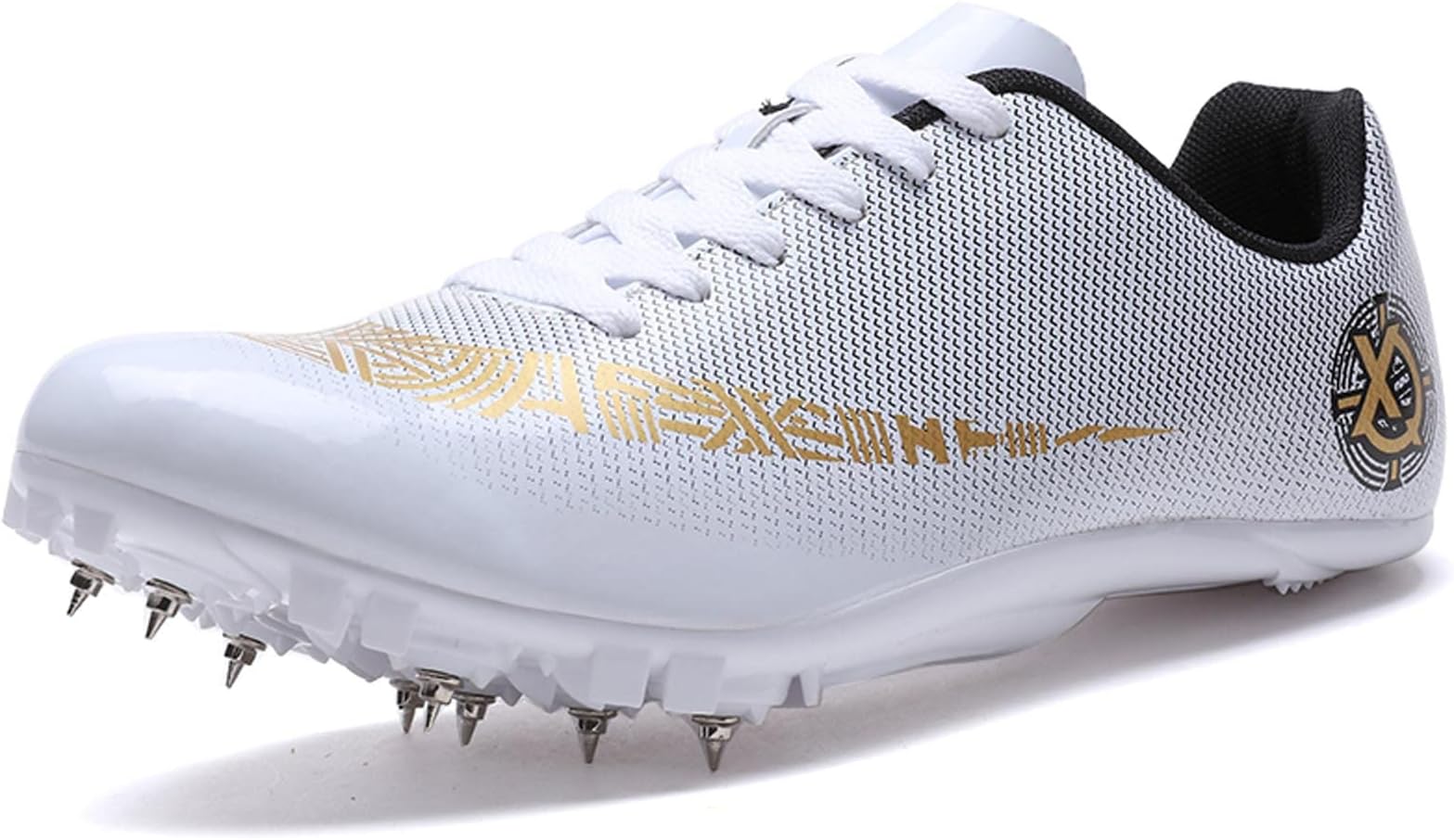 BLBKSpikes Athletics 8 Nails Unisex Athletics Shoes, Non-Slip Youth Sports Shoes with Spikes and Sprint Men Children and Women