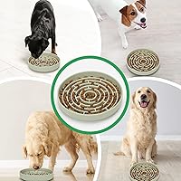 Vista 7 de Cuencos de silicona para perros, comederos de succión de laberinto para mascotas, tapete para lamer rompecabezas para reducir la velocidad de comer