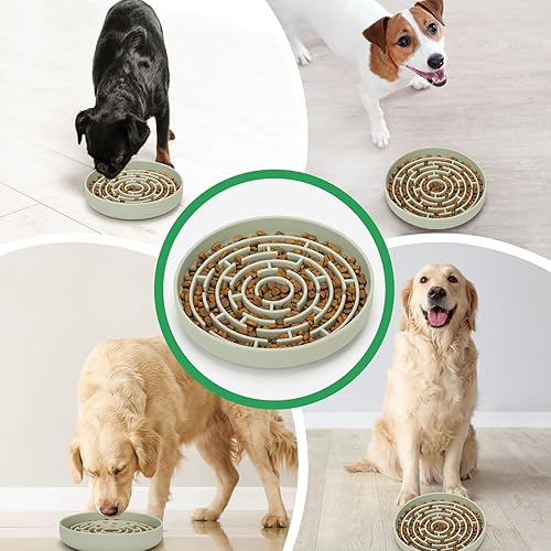 Miniatura 7 de Cuencos de silicona para perros, comederos de succión para perros, rompecabezas para lamer la velocidad de comer para perros grandes, medianos y