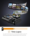 Pruveeo D30H Dash Cam avec vision nocturne infrarouge et WiFi, Double 1080P Avant et à l'intérieur, caméra Dash pour les voitures camion Taxi