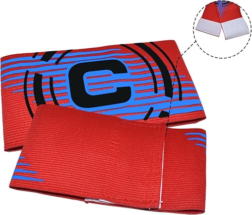 Miniatura 2 de Sports Captain C Armband - Brazalete elástico unisex para capitán de fútbol, ajustable, para jugadores de fútbol al aire libre, para jóvenes y