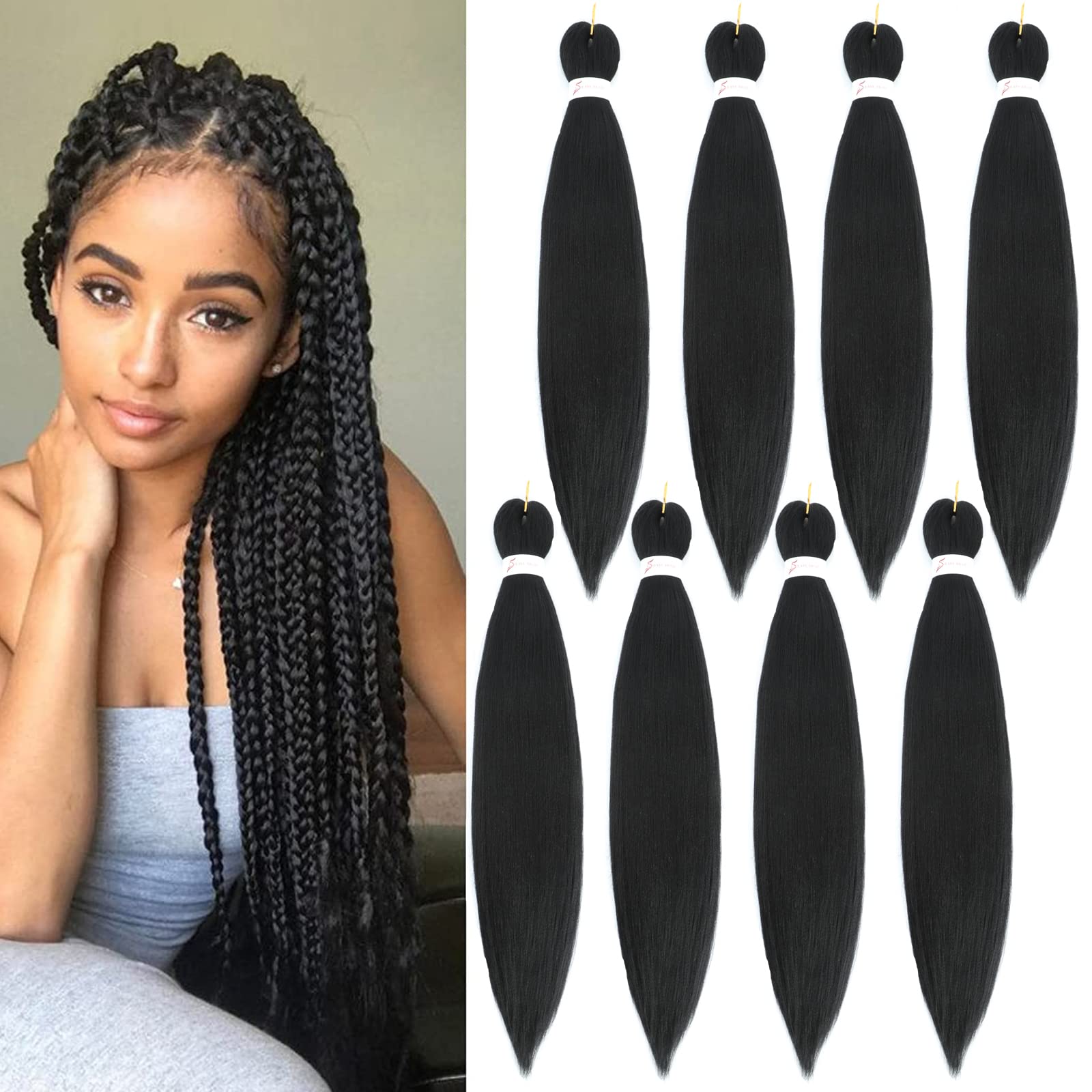 Easy Braid Pre stretched Braiding Hair Extensions