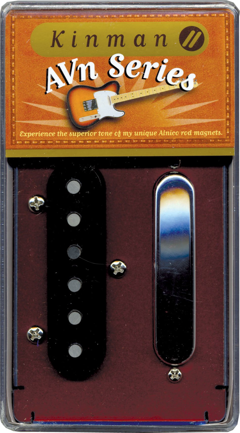 Kinman Broadcaster Gen.2 zestaw pickup (2) - czarny - zestaw gramofonów do gitary elektrycznej - zestaw przetworników gitarowych - GUITARS