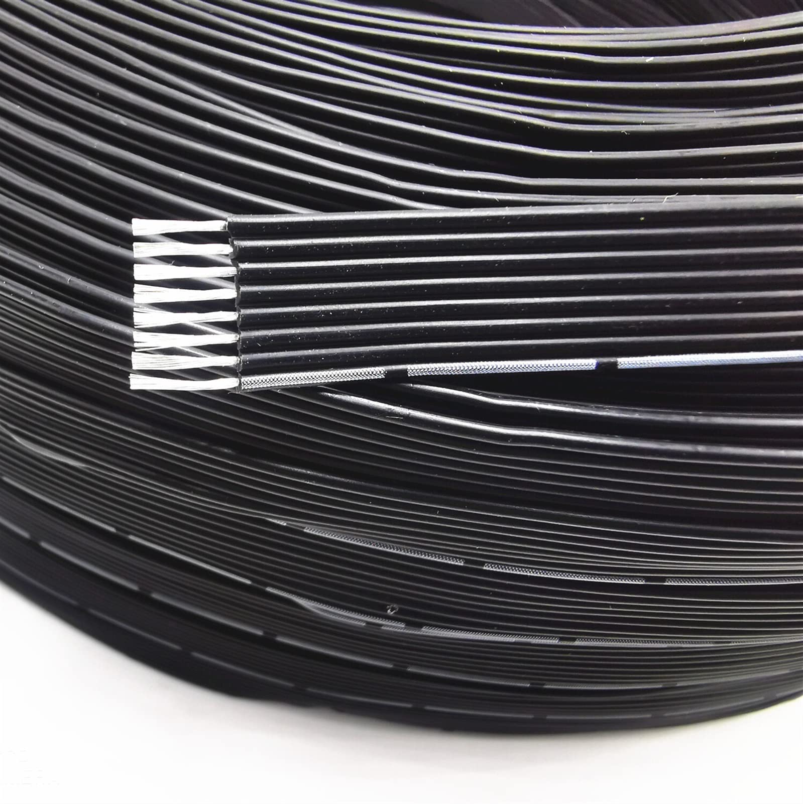 Cable de silicona línea paralela cuadrada, conector eléctrico súper suave, 22AWG, 10 metros, 0,3mm(14 Pins)