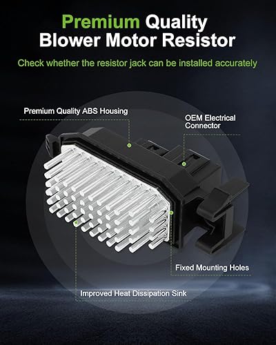 Miniatura 491 de SCITOO Resistencia de motor de ventilador HVAC para 2008-2013 para Chrysler 300/2008-2016 para Town & Country/2008-2010 para Dodge Charger/2008-2018