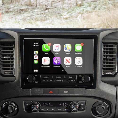TTCR-II Protector de pantalla compatible con Nissan Frontier 2022-2024 de 9 pulgadas, para Frontier Pro-xPro-4x 2022-2024 Protector de pantalla