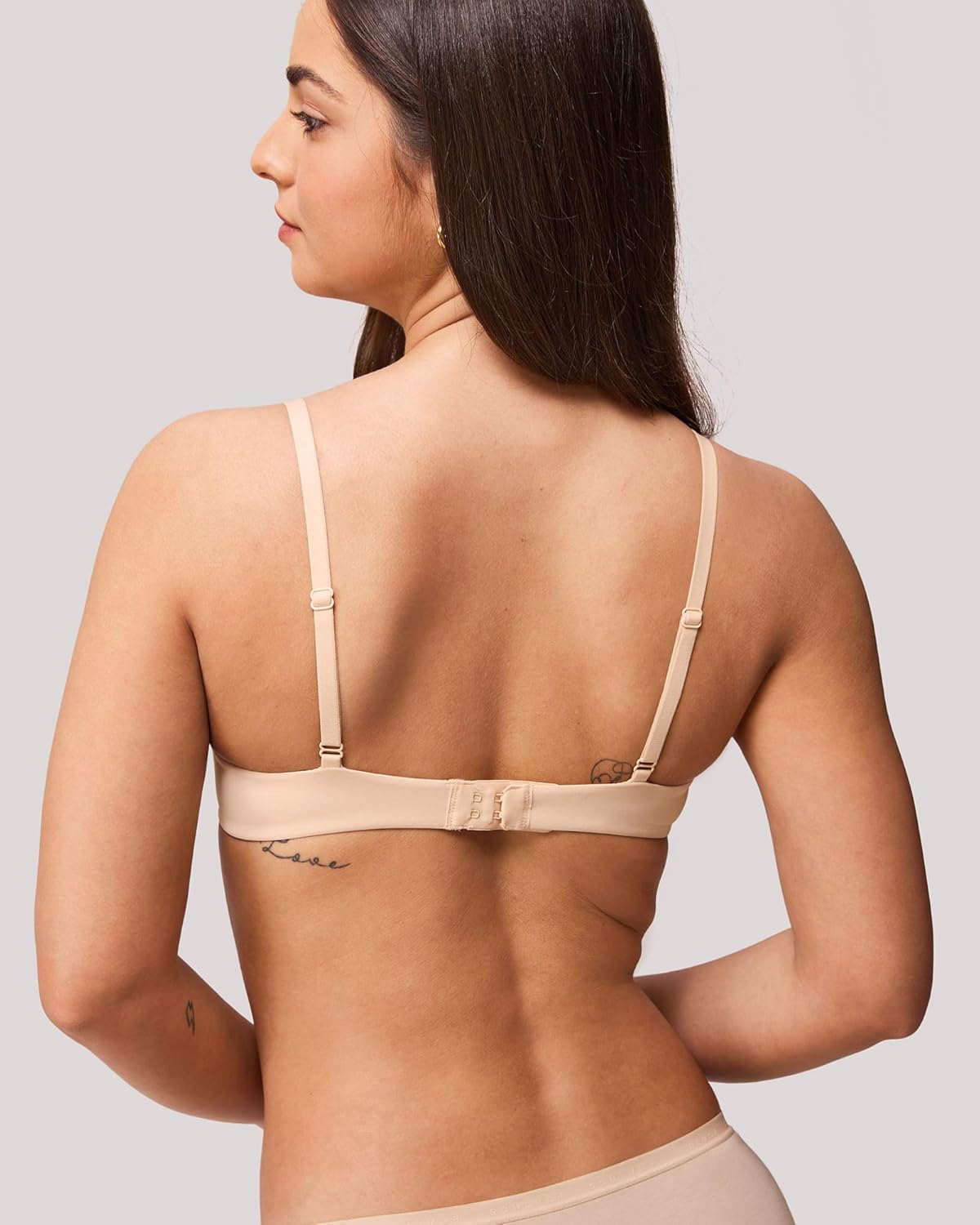 Lift Up Underwire Bras for Women Small Breasted Padded T-Shirt Bras with Support 32AA-38A