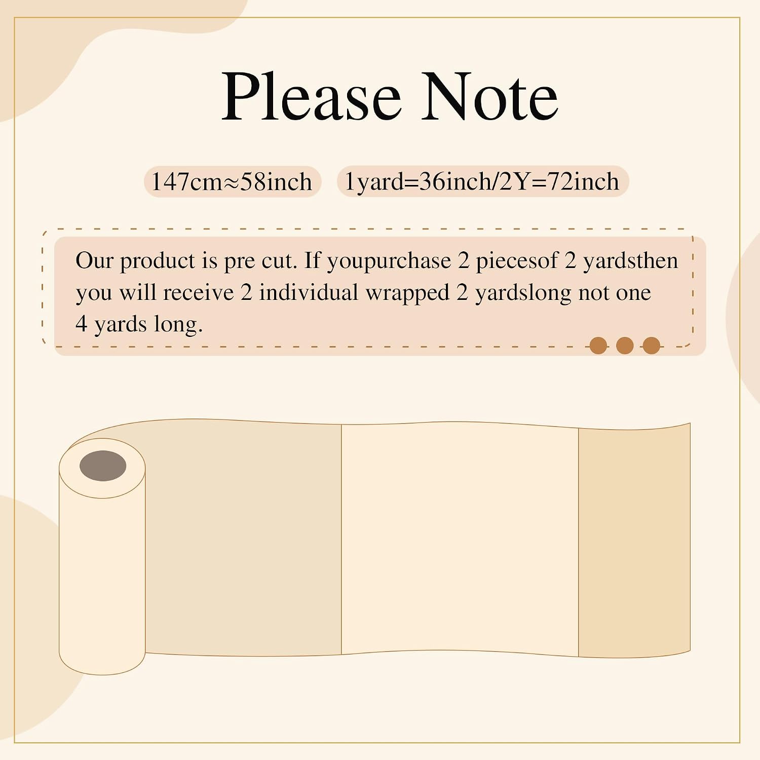Linen Fabric | Natural Linen Cloth | Embroidery, Sewing | Soft, Breathable | 59" Wide | 30% Linen, 70% Viscose | Hemp, Jute, Needlework, Lining (Brown, 3Y)