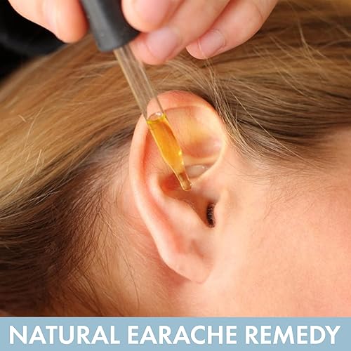Miniatura 6 de Aceite orgánico de oído para infecciones de oído  Gotas naturales para el dolor de oído, eliminación de orejas de nadador y cera  Remedio para el