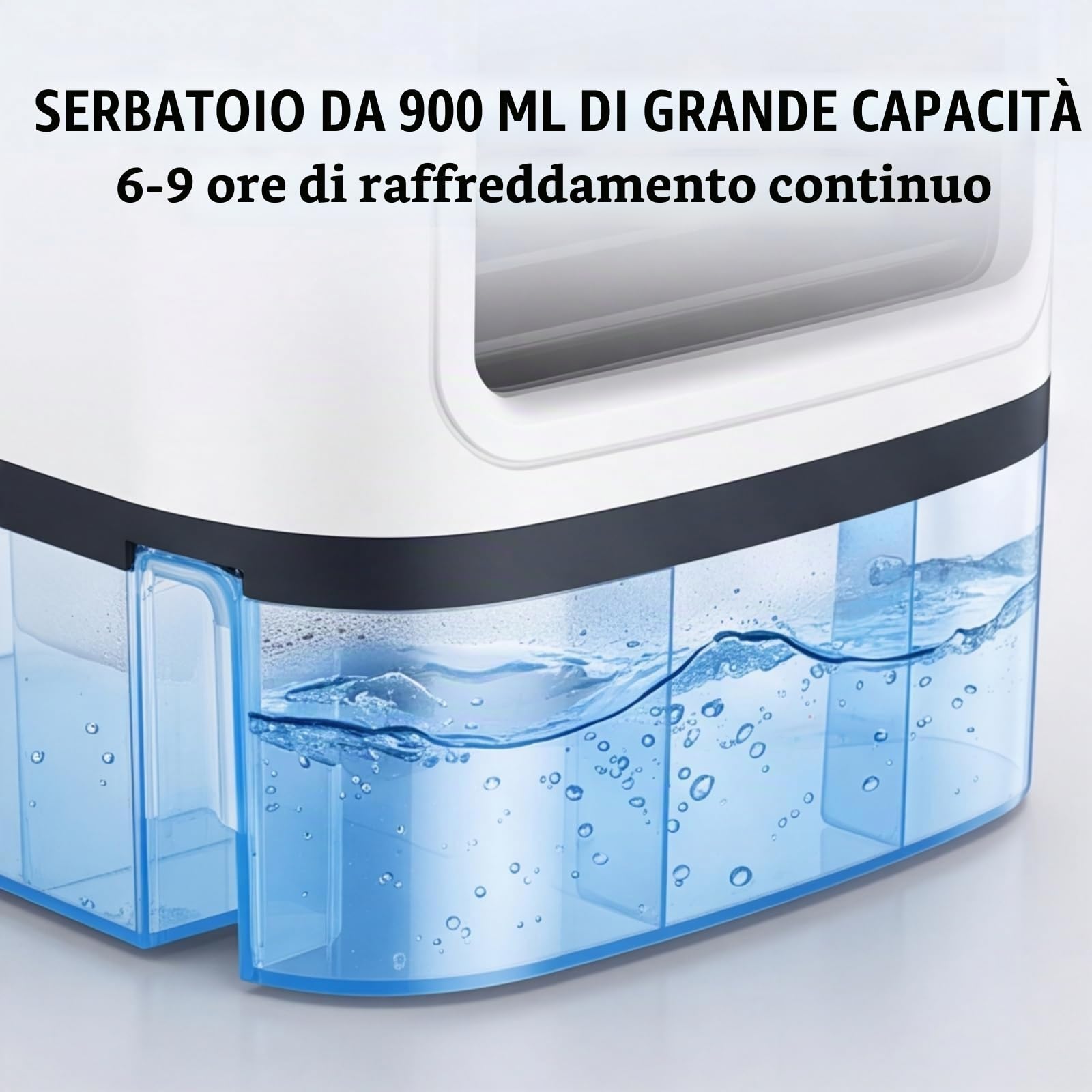 Mini Condizionatore D'aria, Nuovo Ventilatore Portatile Con Condizionatore D'aria, Raffrescatore D'aria Personale Alimentato Via USB Con 3 Velocità 2 Modalità Nebulizzazione, Serbatoio Acqua 900 ml