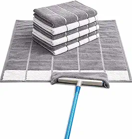 Kit 4 Pano Microfibra 80x50 Mega Grande, Alta Absorção, Reutilizável, Não Solta Fiapos, Multiuso, Limpeza, Casa, Piso, Cozinha, Vidro