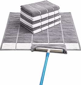Kit 4 Pano Microfibra 80x50 Mega Grande, Alta Absorção, Reutilizável, Não Solta Fiapos, Multiuso, Limpeza, Casa, Piso, Cozinha, Vidro
