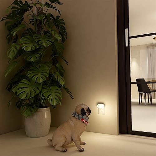Miniatura 9 de Lyridz Luz nocturna enchufable con sensor de movimiento, 120LM superior brillante inteligente mini luz nocturna LED, blanco cálido con brillo