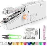 Handheld Sewing Machine, Mini Portable Electric Sewing Machine with Sewing Kit Accessories, Easy to Use for Beginners, Adults, DIY, Home, Travel