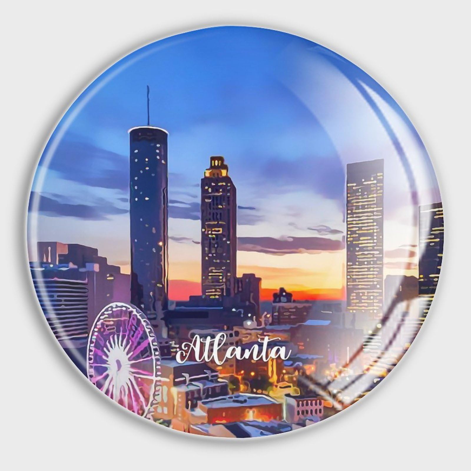 Aimants décoratifs pour réfrigérateur idée cadeau souvenir d'Atlanta