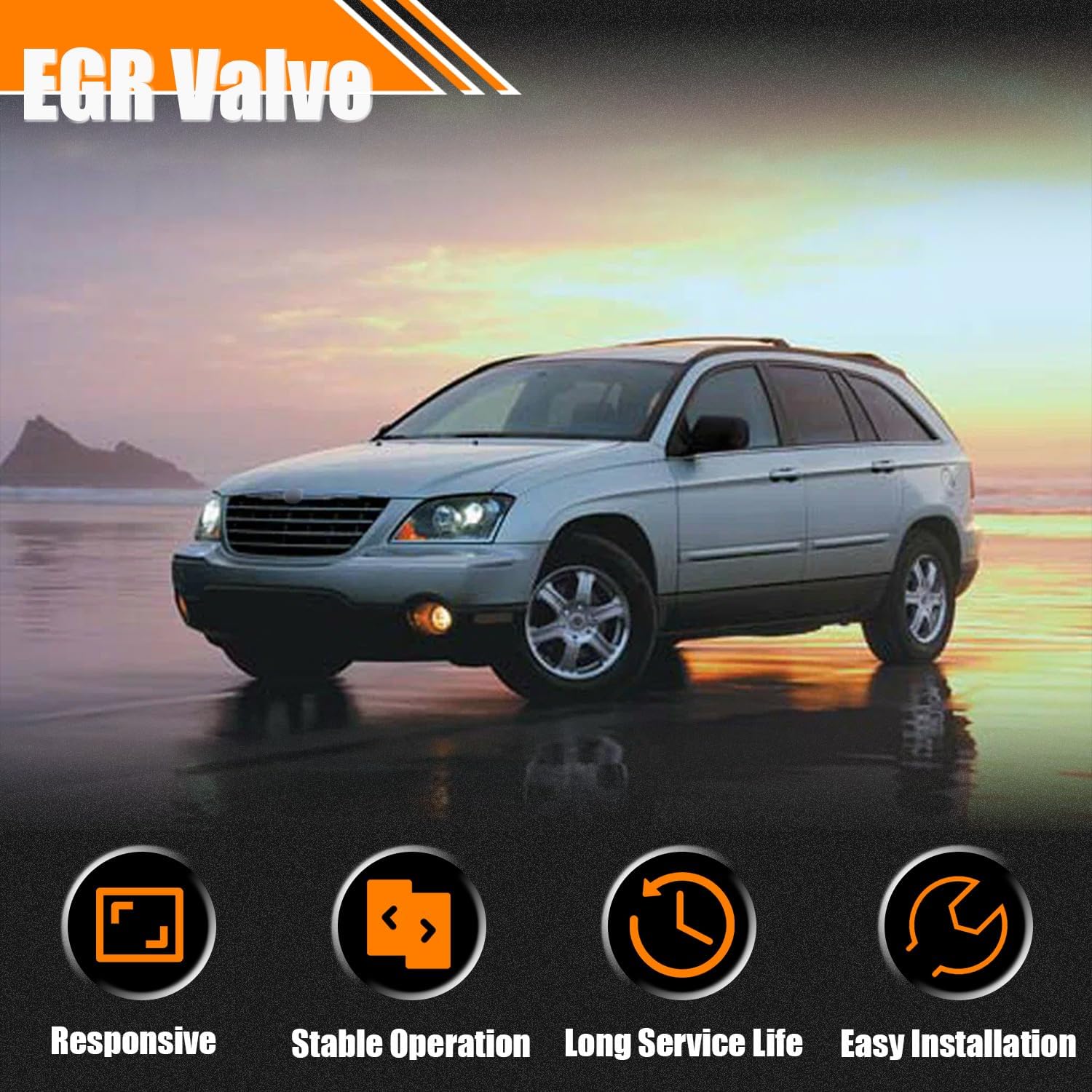 EGR Valve 4861579AC Replacement for 2004 2005 2006 Pacifica V6 3.5L, EGR Valve Exhaust Gas Recirculation Valves Fit for 2004-2006 Pacifica V6 3.5L Replace OE# 4861579AC