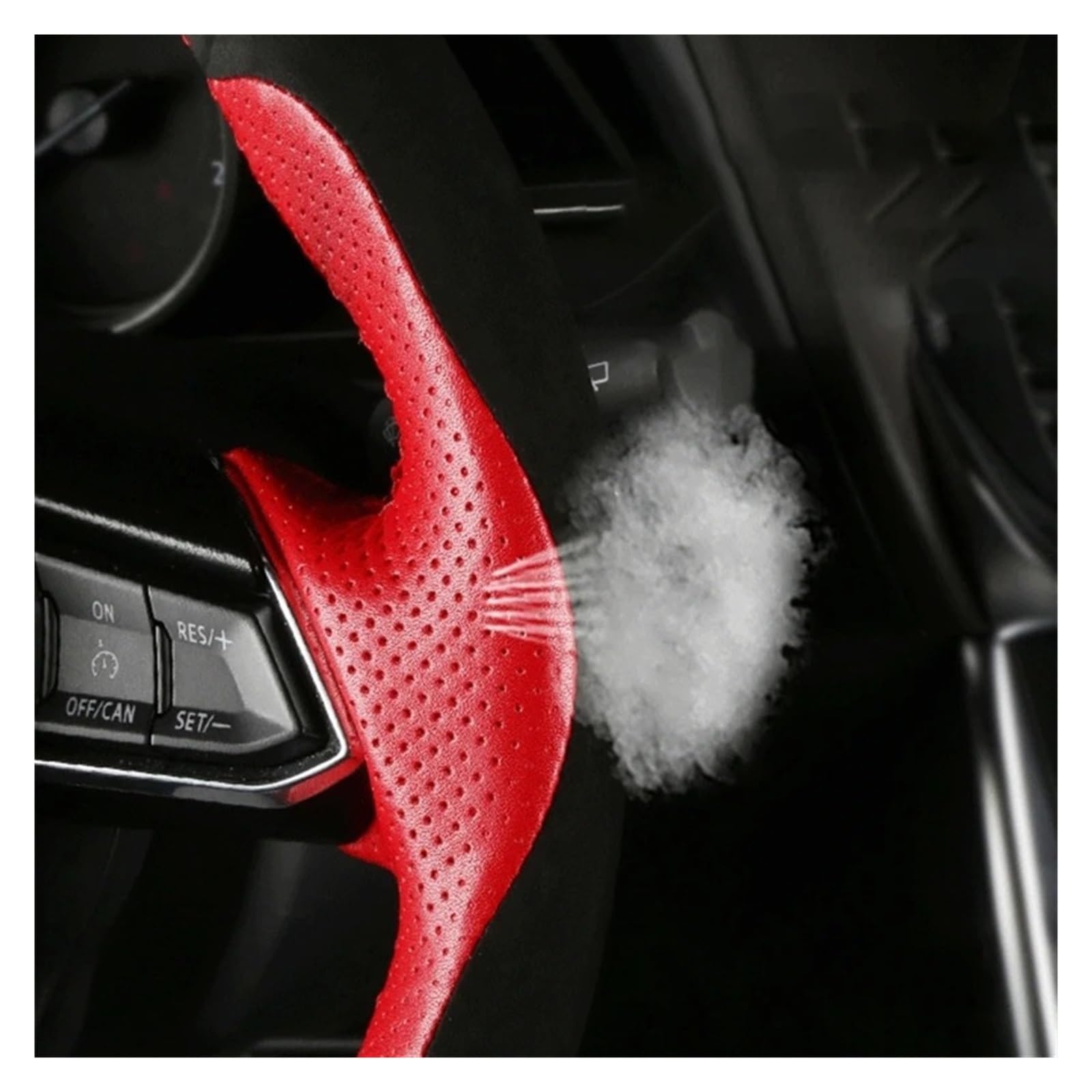 Cubierta Volante Coche Funda Volante Coche para Chevrolet para Cruze para Malibu para Sail para Spark para Captiva para Equinox para Trax para Tracker para Aveo para Lova Funda Volante Coche(Negro)