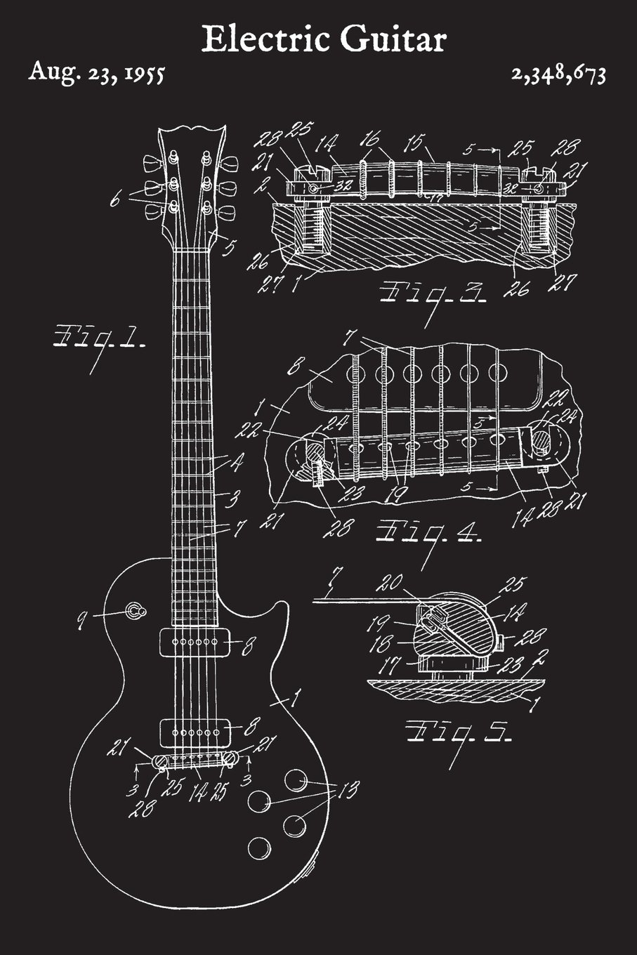 Electric Guitar: Journal - Guitarist Gift Musician Notebook (Blank Lined Notebook)