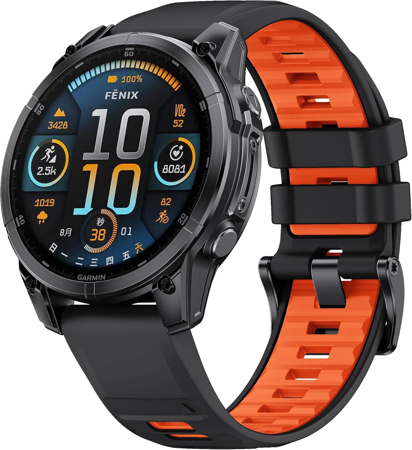 22mm Watch Band for Garmin Fenix 8 47mm/Fenix 7/7 Pro, Epix Pro Gen 2 47mm Quick Fit Silicone Strap Compatible with Fenix 6/6 Pro, Forerunner 965/955/945/745/Garmin Instinct 2 Solar/Instinct 3 45mm - Image 6