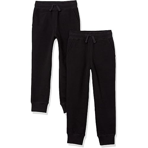 Amazon Essentials Boys and Toddlers' Fleece Jogger Sweatpants, Multipacks