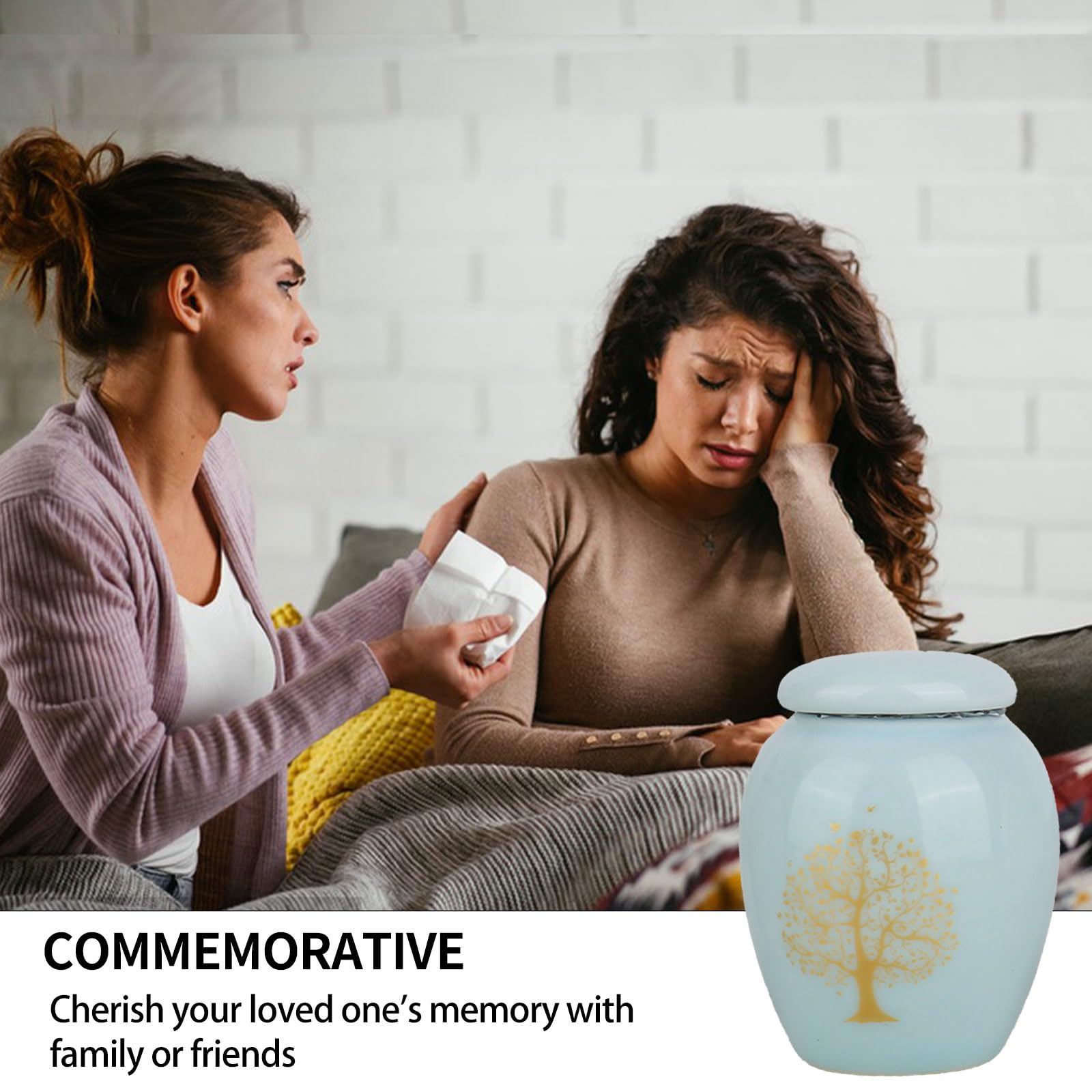 4 urnas pequeñas para cenizas humanas, mini urna de cremación, urna de decoración, contenedor de cenizas con patrón de árbol de la vida grabado para cenizas humanas o de mascotas