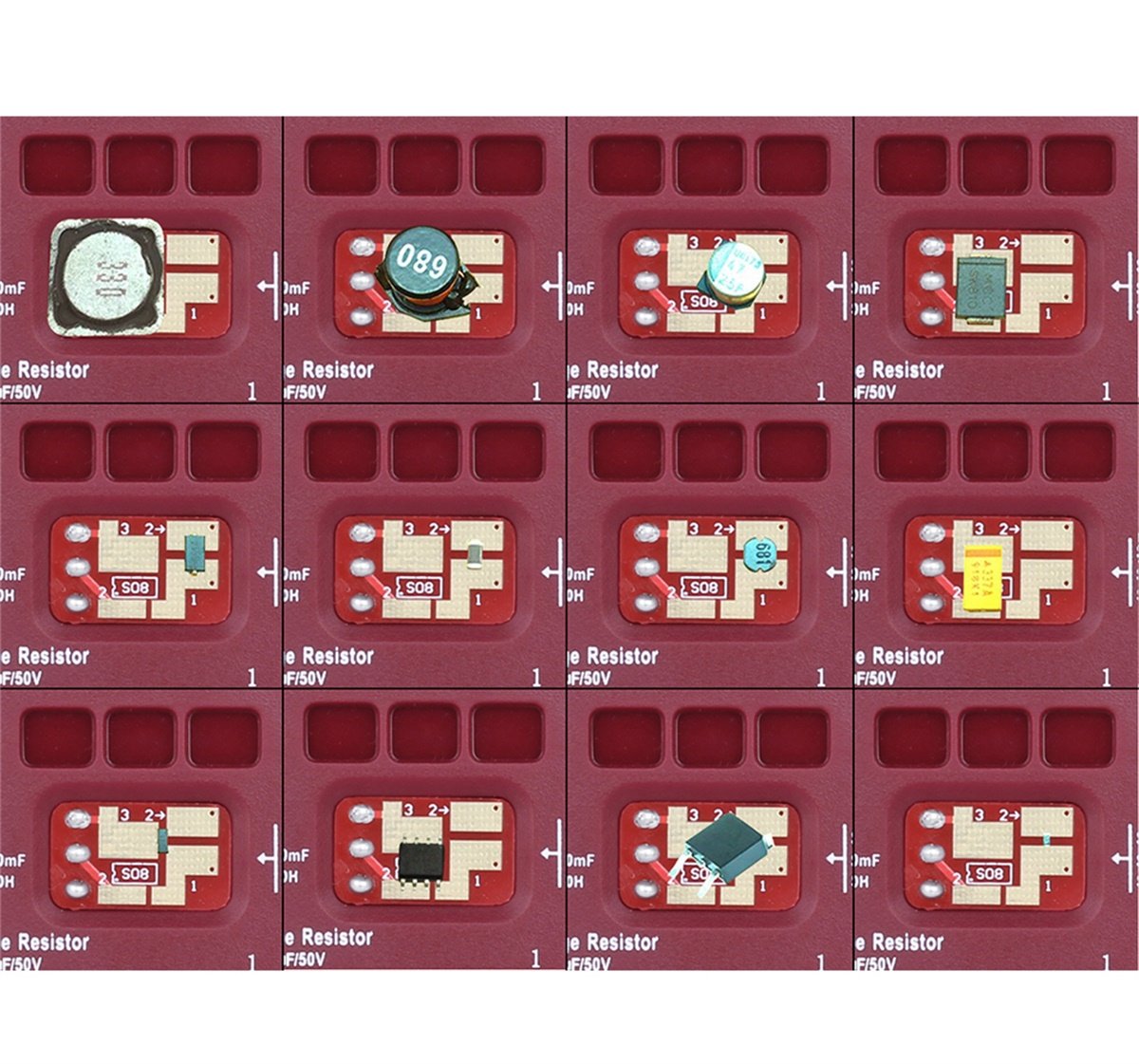 Bside Testeur de transistor ESR02 Pro SMD Composants Vérificateur Mega328 NPN/PNP Diode Résistance Inducteur Capacitance ESR Compteur avec pince