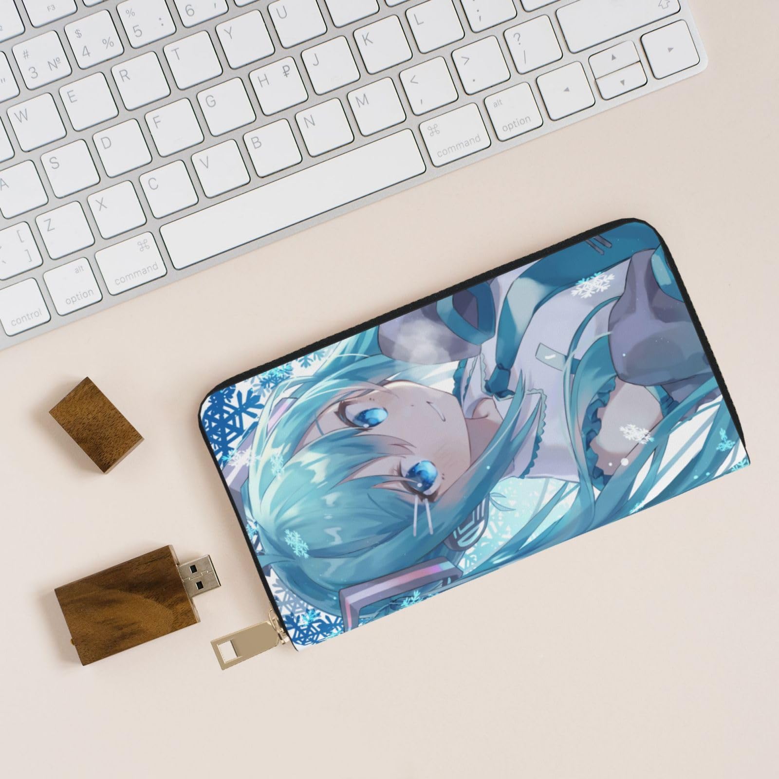 Amazon.co.jp: 財布 初音ミク 長財布 レザー ながざいふ 小銭入れ