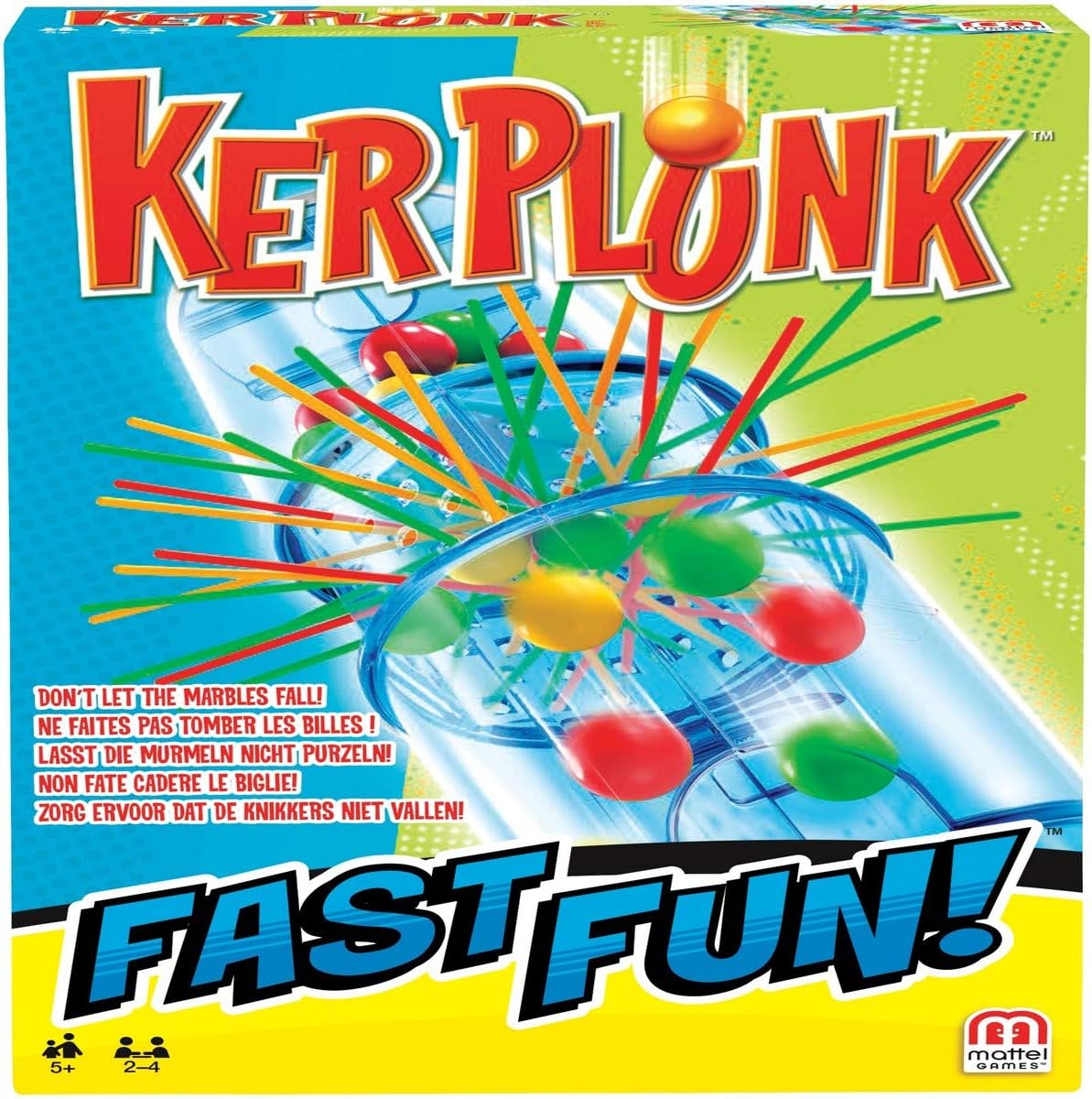 Fast Fun Blokus/Kerplunk, Two Player Game, Playing Time Approx. 15 Minutes, Age 5+