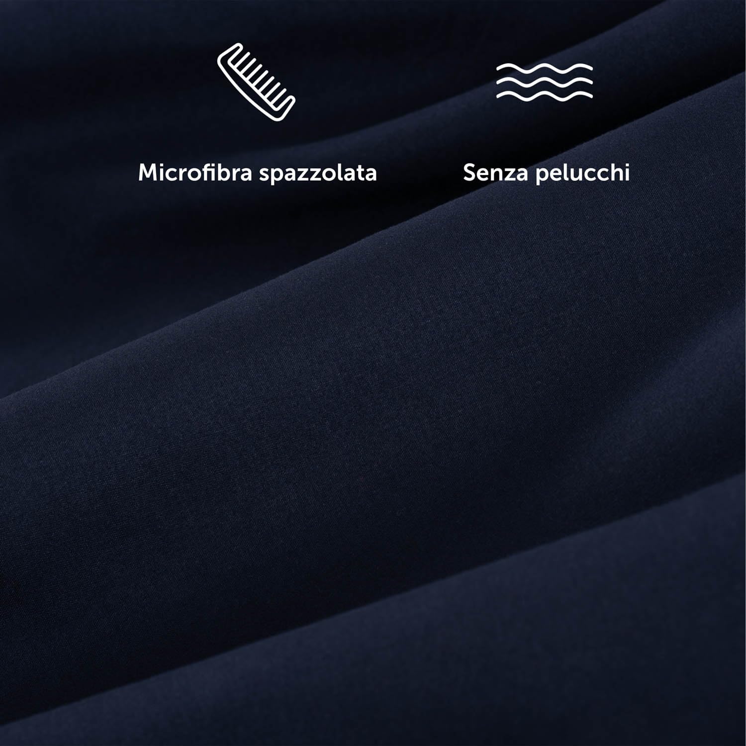 Blumtal Copripiumino Una Piazza e Mezza 200x200 e Federe 50x80 - Set di Lenzuola in microfibra extra morbida certificata Oeko-Tex, Set Copripiumino con 2 Federe - 3 pezzi - Blu Oceano