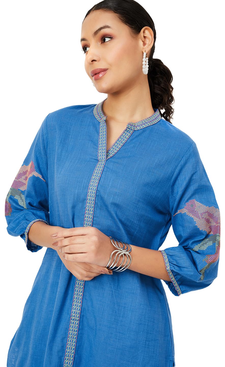 max Women's Cotton Blend Regular Fit Casual Kurta-picture-43